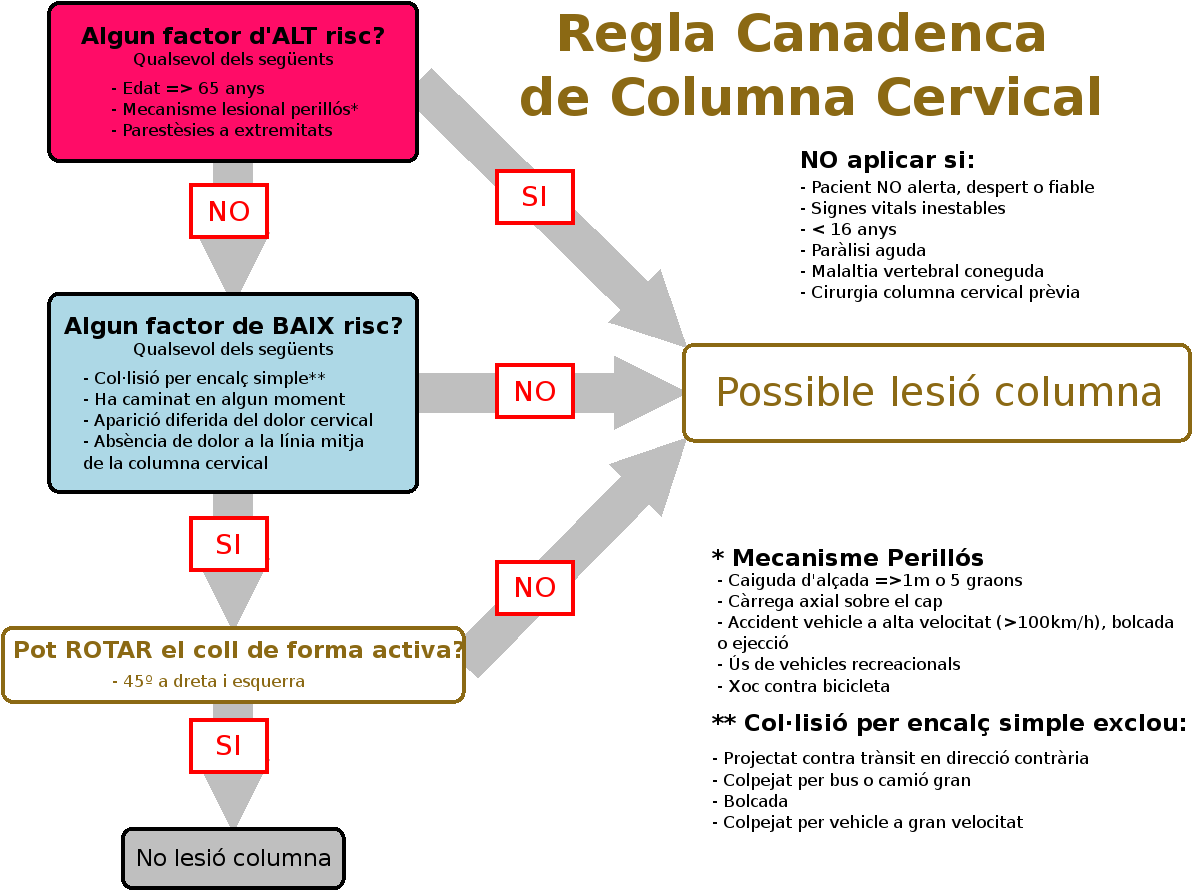 Algoritme regla canadenca de columna